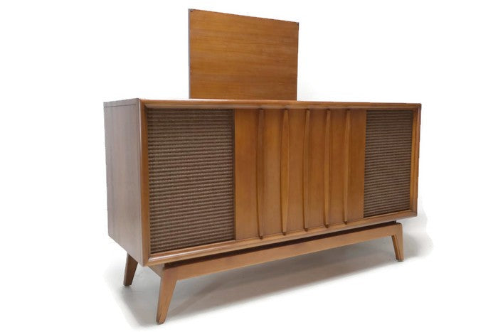 **SOLD OUT**  ADMIRAL Mid Century Record Player Changer Stereo Console AM FM  - Bluetooth The Vintedge Co.