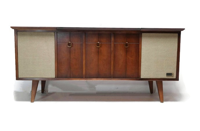 **SOLD OUT**  ZENITH Mid Century Modern Record Player Changer Stereo Console AM FM  - Bluetooth The Vintedge Co.