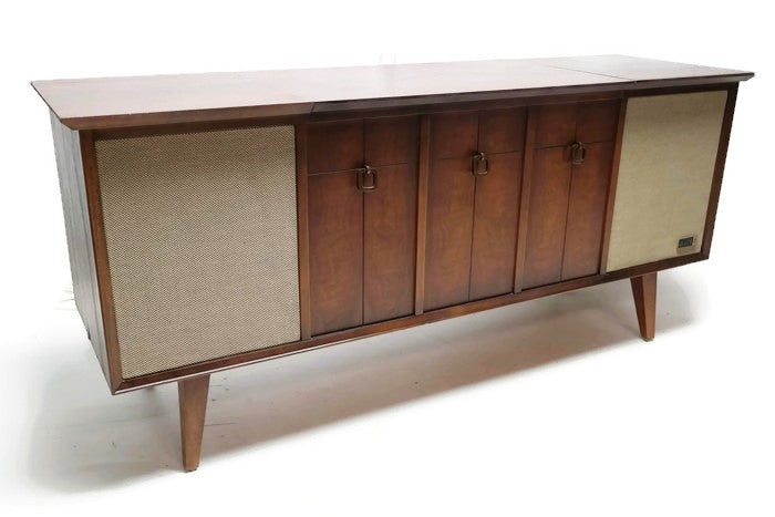 **SOLD OUT**  ZENITH Mid Century Modern Record Player Changer Stereo Console AM FM  - Bluetooth The Vintedge Co.