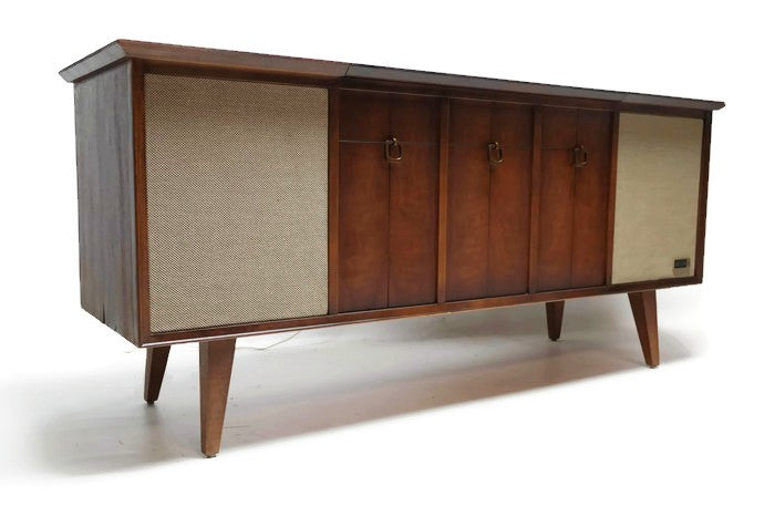 **SOLD OUT**  ZENITH Mid Century Modern Record Player Changer Stereo Console AM FM  - Bluetooth The Vintedge Co.