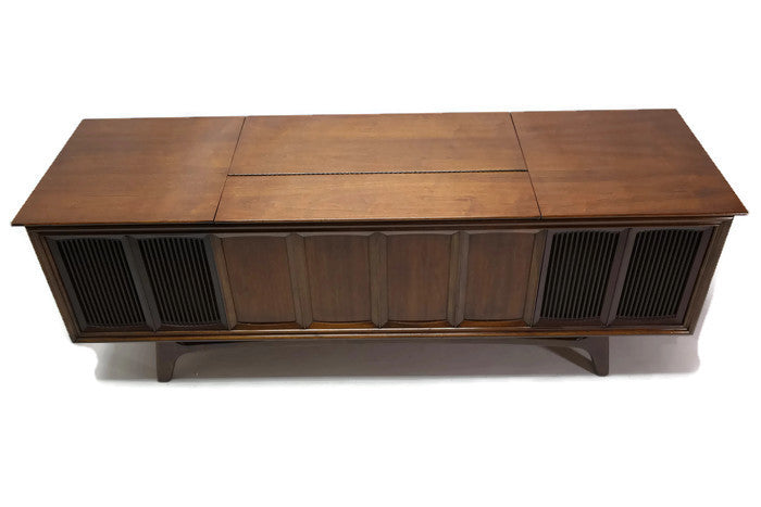 **SOLD OUT** The Vintedge Co™ - TURNTABLE READY SERIES™ - GE Stereo Cabinet Modern Turntable Record Player Console The Vintedge Co.
