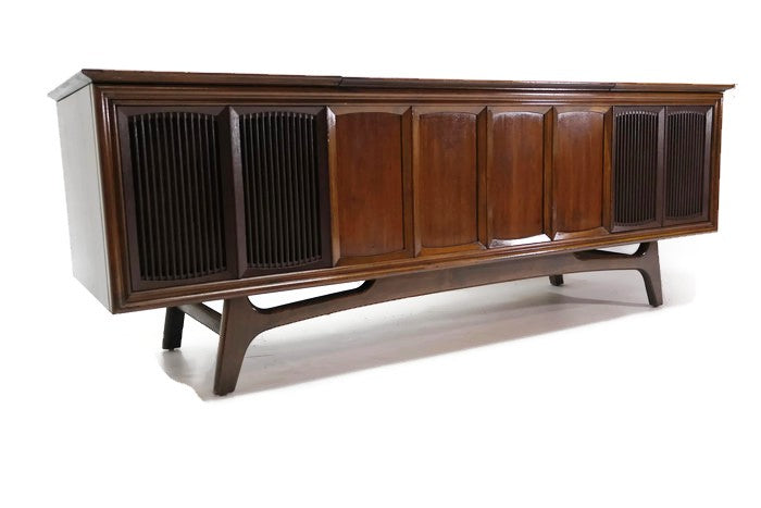 **SOLD OUT** The Vintedge Co™ - TURNTABLE READY SERIES™ - GE Stereo Cabinet Modern Turntable Record Player Console The Vintedge Co.