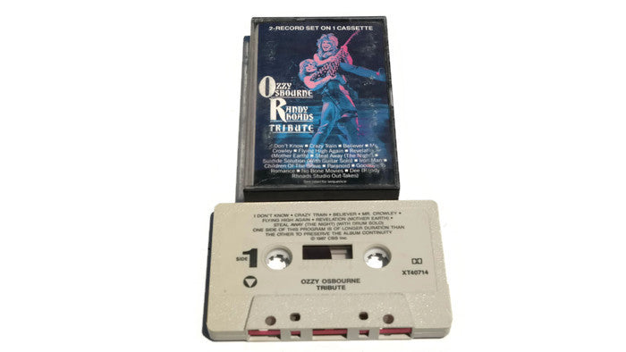 OZZY OSBOURNE - Vintage Cassette Tape - OZZY OSBOURNE / RANDY RHOADS - TRIBUTE The Vintedge Co.