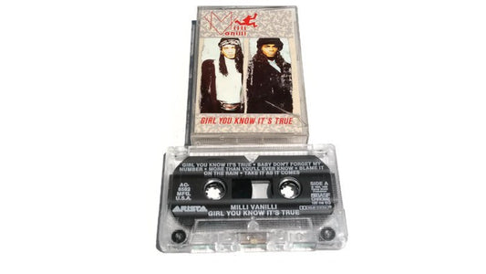 MILLI VANILLI - Vintage Cassette Tape - GIRL YOU KNOW IT'S TRUE The Vintedge Co.