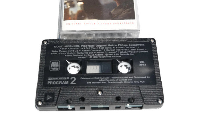 GOOD MORNING, VIETNAM - Vintage Cassette Tape - ORIGINAL MOTION PICTURE SOUNDTRACK The Vintedge Co.