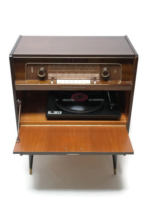 **SOLD OUT** GRUNDIG MAJESTIC Modern Turntable Record Player Stereo Console The Vintedge Co.