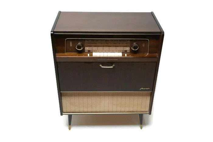 **SOLD OUT** GRUNDIG MAJESTIC Modern Turntable Record Player Stereo Console The Vintedge Co.