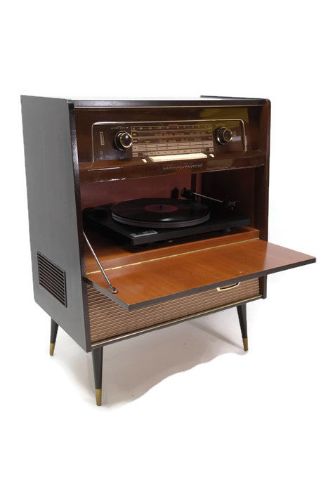 **SOLD OUT** GRUNDIG MAJESTIC Modern Turntable Record Player Stereo Console The Vintedge Co.