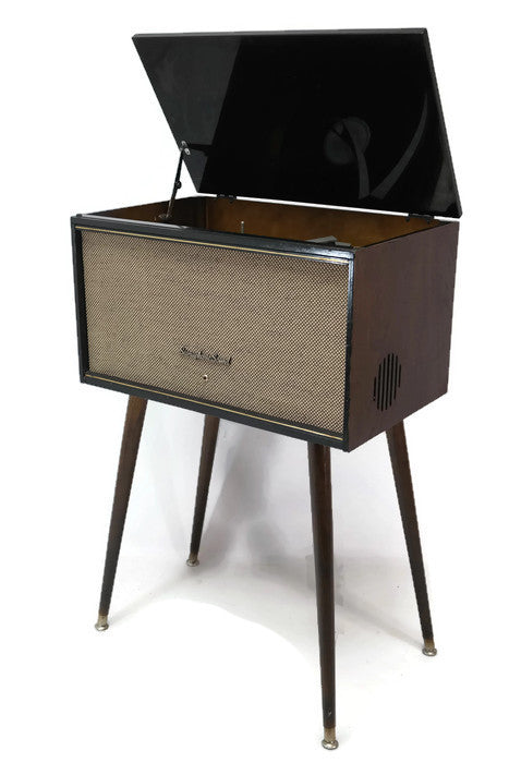 **SOLD OUT** DELMONICO NIVICO 50's Hi Fi Turntable Record Player Changer Console The Vintedge Co.