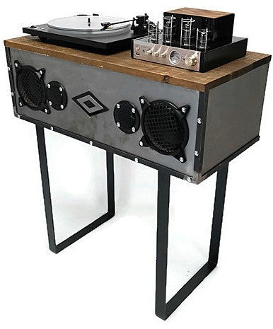 **SOLD OUT** Mini-PREMIER™ VintedgeCo™ INDUSTRIAL Turntable Record Player Console Speaker The Vintedge Co.