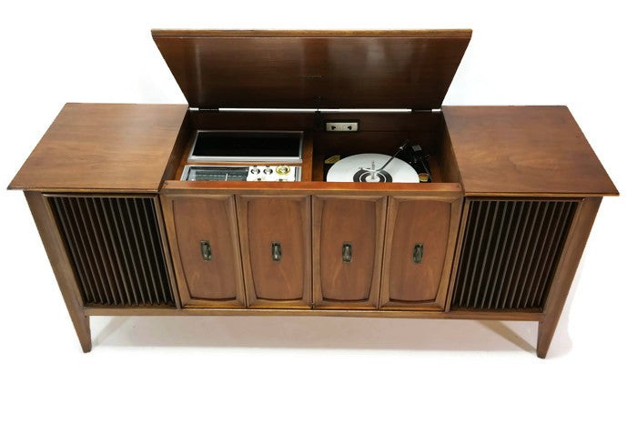 **SOLD OUT** ZENITH Mid Century Record Player Changer Stereo Console The Vintedge Co.