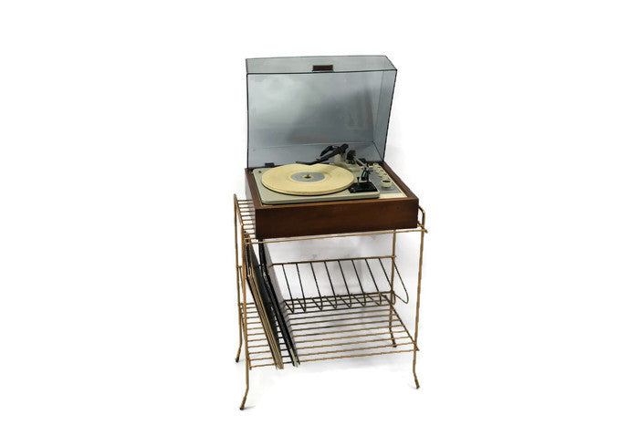 **SOLD OUT** - Vintage Brass Gold Metal Record lP Holder Stand The Vintedge Co.