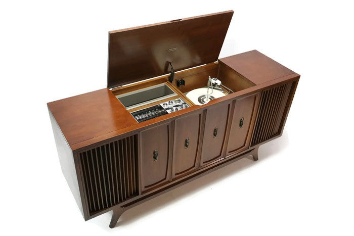 **SOLD OUT** ZENITH Mid Century Record Changer Player Stereo Console The Vintedge Co.