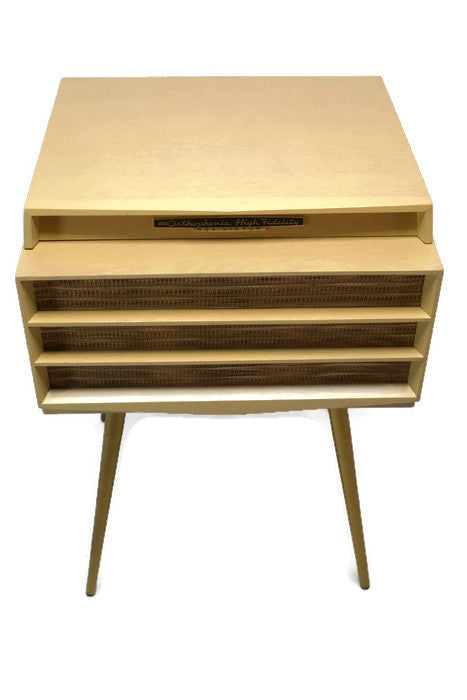 **SOLD OUT** RCA ORTHOPHONIC High Fidelity Mono Blonde Record Player Changer The Vintedge Co.