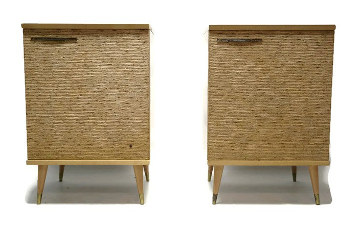 **SOLD OUT** RCA ORTHOPHONIC 2-Piece Blonde High Fidelity Record Player Changer + Speaker - Bluetooth The Vintedge Co.