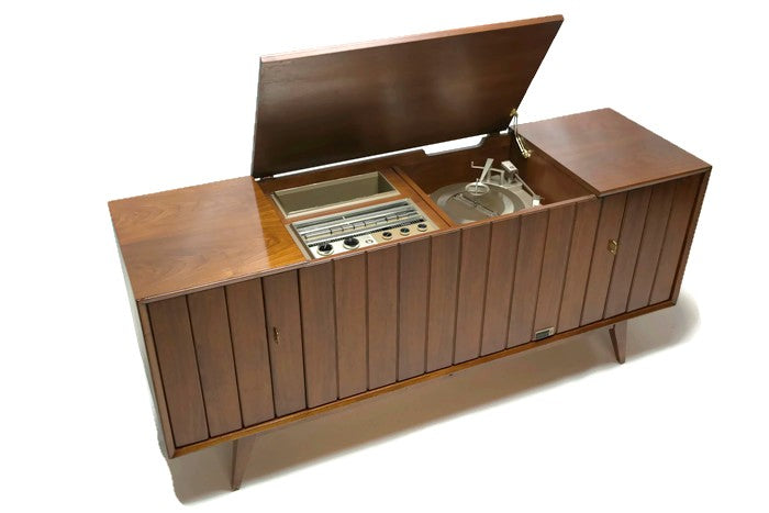 **SOLD OUT** 60s ZENITH DELUXE Louver Door HYBRID Record Player Changer Stereo Console The Vintedge Co.