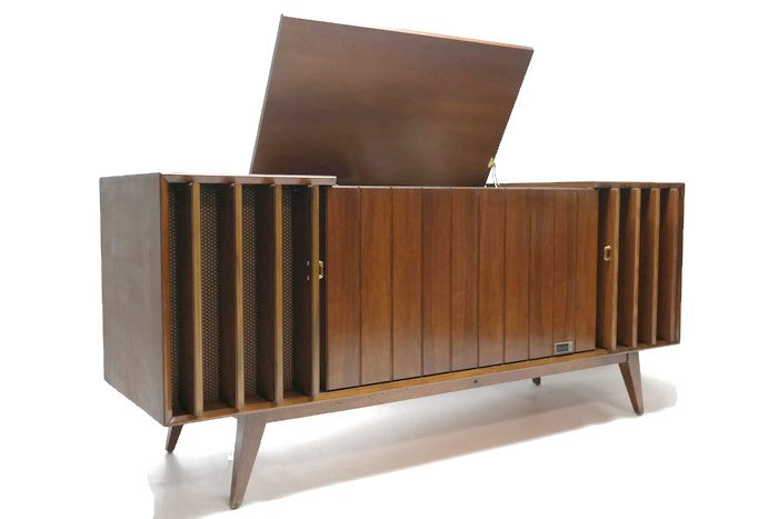 **SOLD OUT** 60s ZENITH DELUXE Louver Door HYBRID Record Player Changer Stereo Console The Vintedge Co.