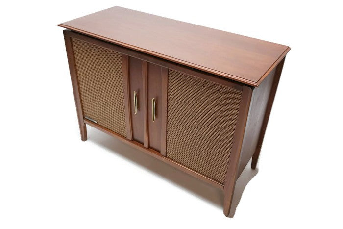 **SOLD OUT** RCA VICTOR Mid Century Stereo Console Record Player Changer AM FM Bluetooth The Vintedge Co.