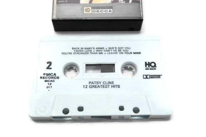 PATSY CLINE - Vintage Cassette Tape - 12 GREATEST HITS The Vintedge Co.