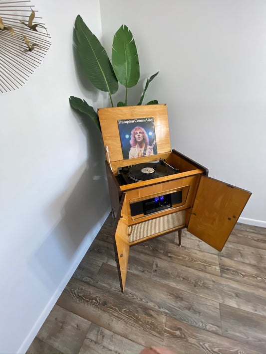 The Vintedge Co™ - EMUD Vintage Stereo Console Record Changer Bluetooth Alexa