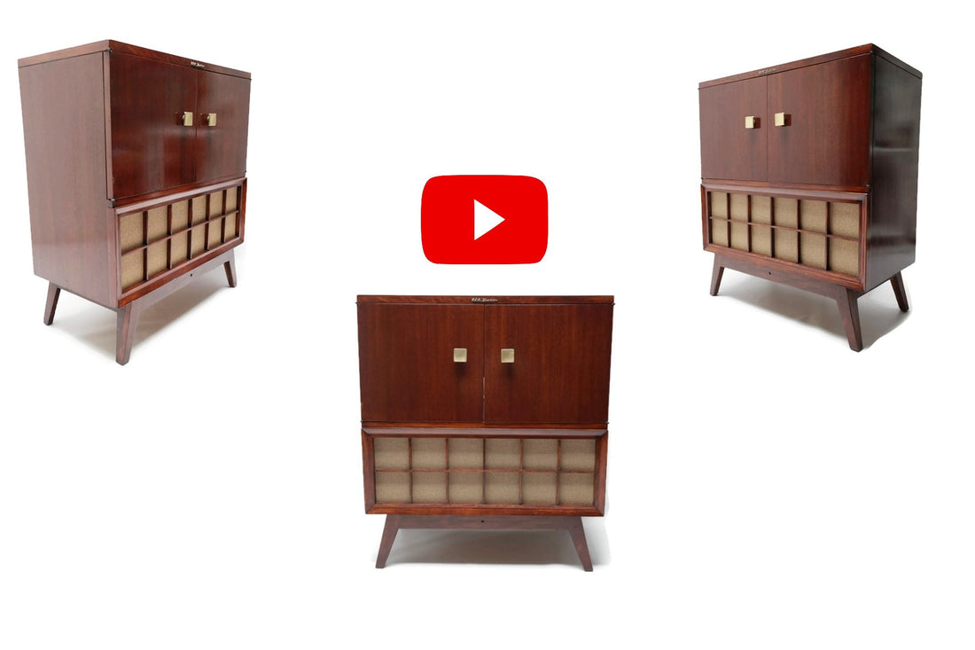The Vintedge Co™ Video - RCA VICTOR 40s 50s Vintage Record Changer HiFi Console