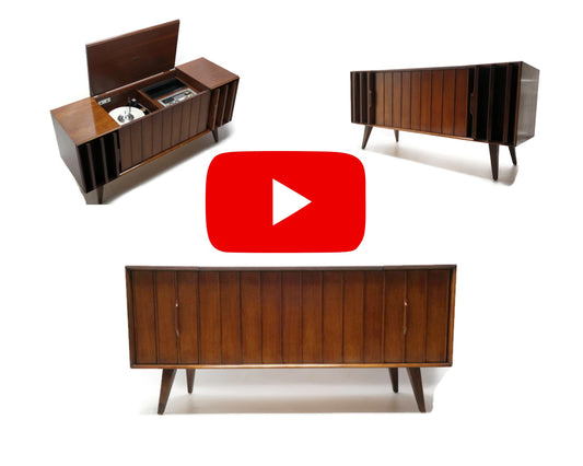 The Vintedge Co™ - ZENITH Louver Door Record Player & Changer Stereo Console