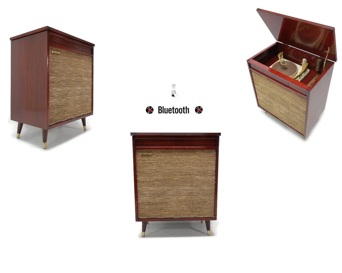 The Vintedge Co™ - TRUTONE 50's Mid Century Record Player Changer High Fidelity Console