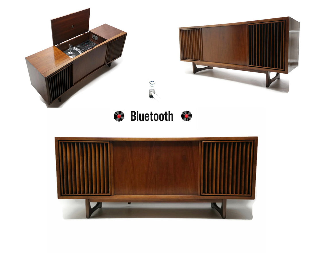 The Vintedge Co™ - RCA Curved Front Record Player & Changer Stereo Console