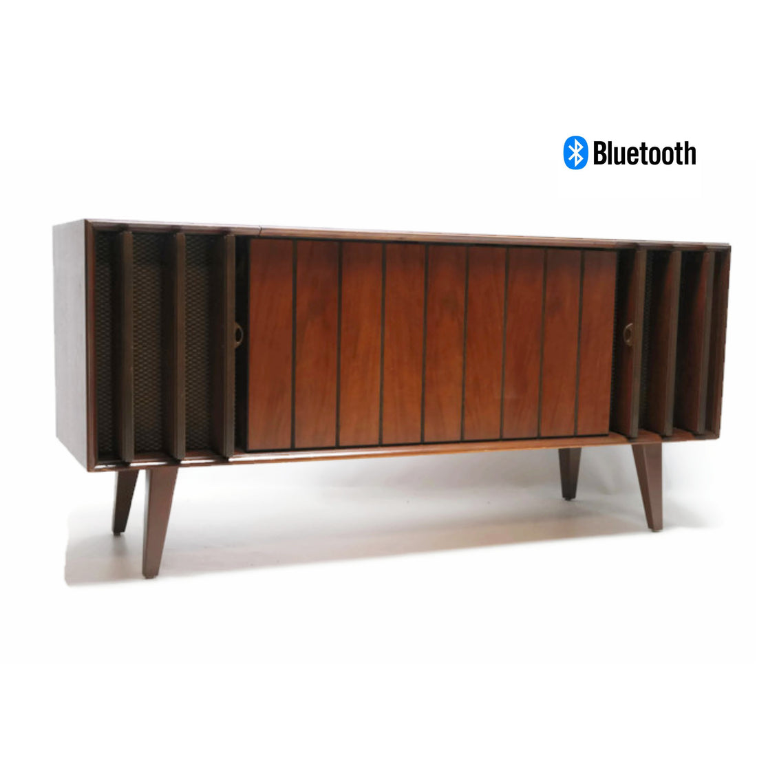 The Vintedge Co™ - ZENITH Mid Century Louver Door Record Player Changer Stereo Console