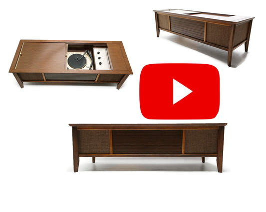 The Vintedge Co™ - AIRLINE Vintage Coffee Table Record Changer Vinyl Player