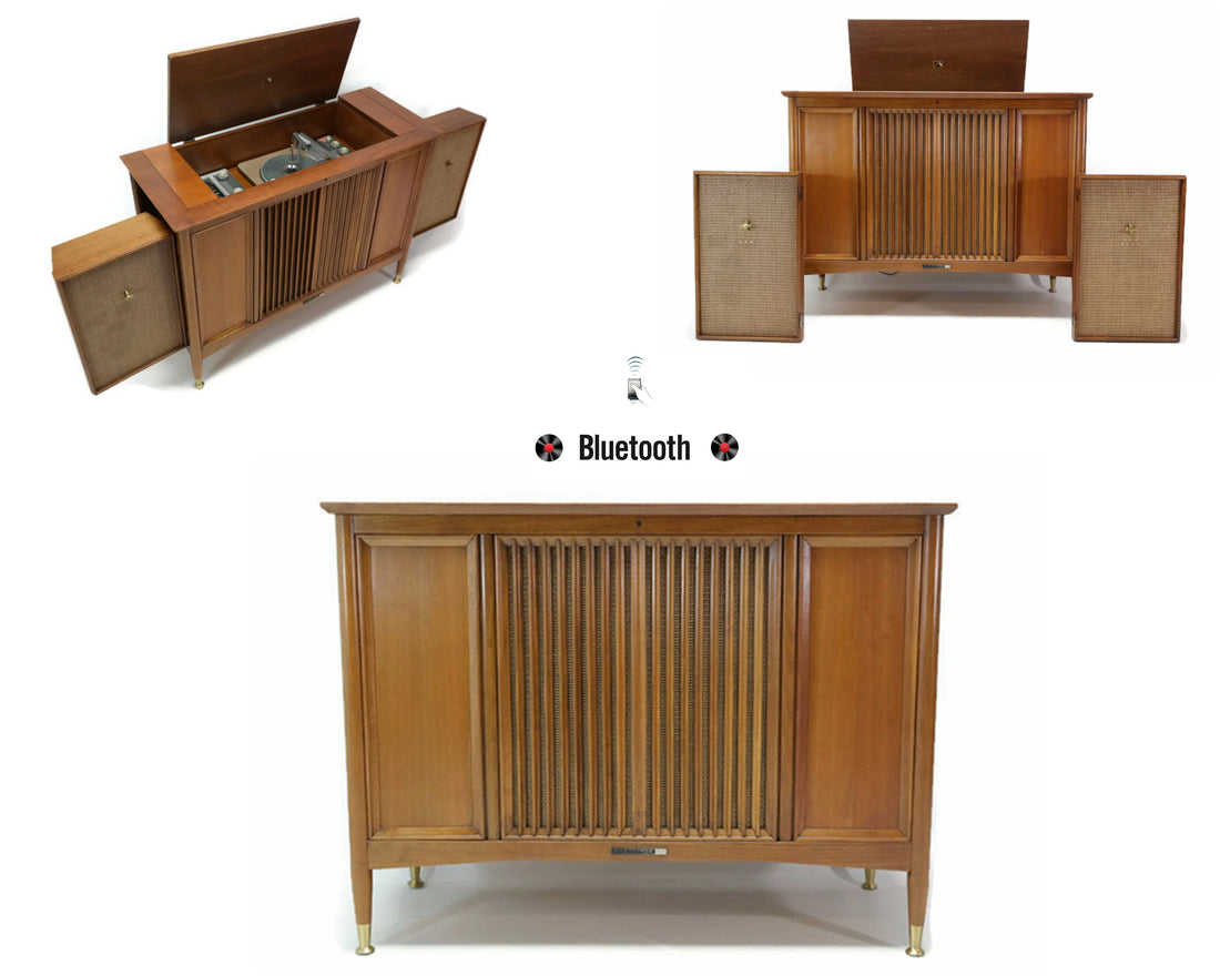 The Vintedge Co™ - 60's RCA 3-CHANNEL Vintage Record Player Changer Stereo Console