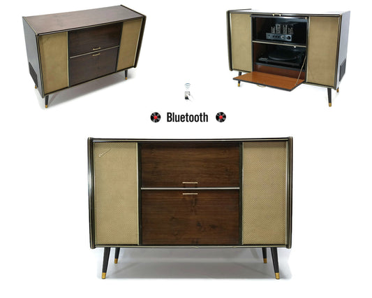The Vintedge Co™ - BLAUPUNKT DETROITER Modern Turntable Record Player Stereo Console
