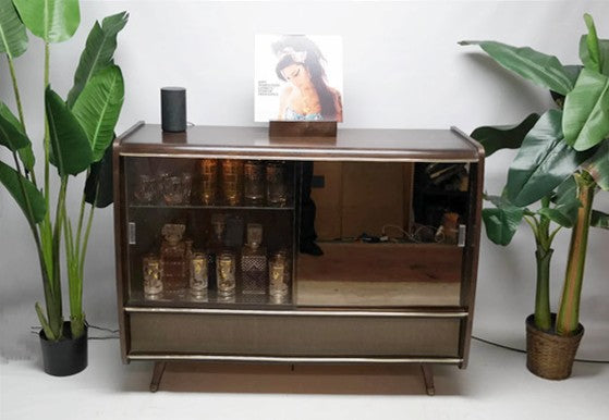 The Vintedge Co™ - BLAUPUNKT ARKANSAS Mid Century Record Changer Player Stereo Console w/Whiskey Bar