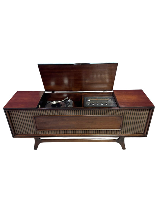 GE General Electric Mid Century Long and Low Stereo Console Record Player Changer AM FM Bluetooth (Copy) The Vintedge Co.