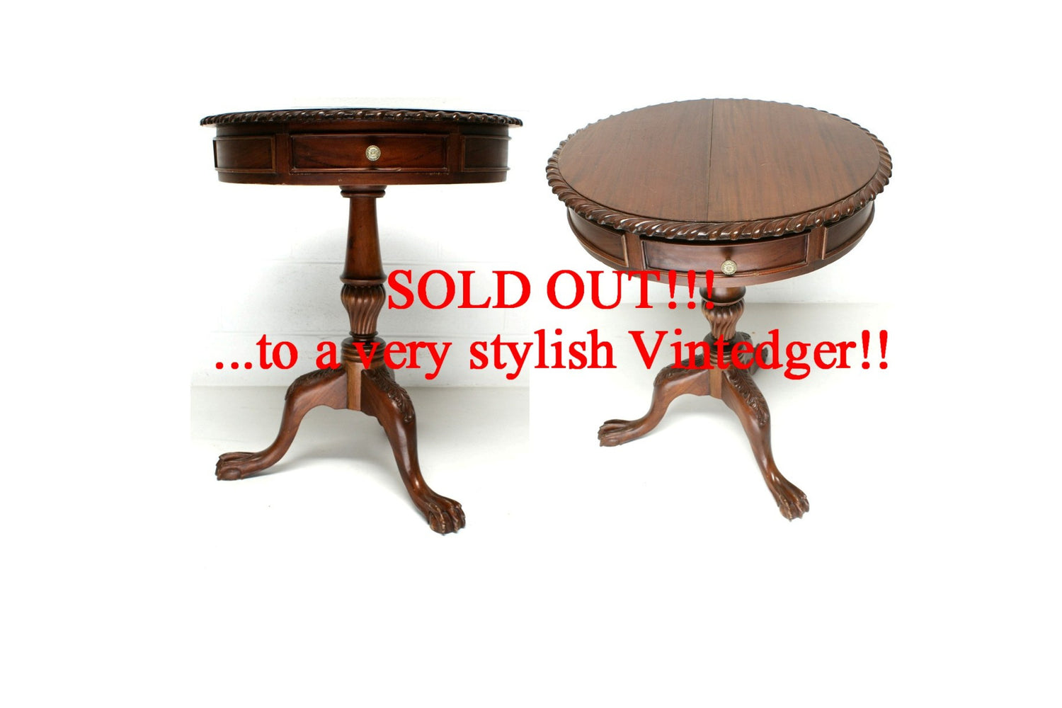 SOLD - 1920's Antique Table The Vintedge Co.