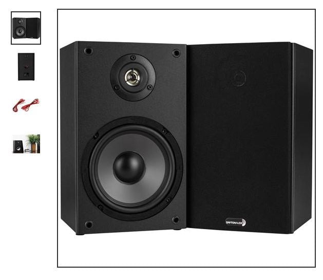 **SOLD OUT** DAYTON AUDIO™ 2-Way Bookshelf Speaker Pair - Black The Vintedge Co.