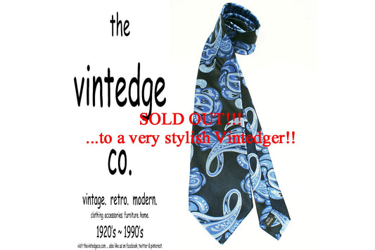 SOLD - Mens Silk Tie The Vintedge Co.