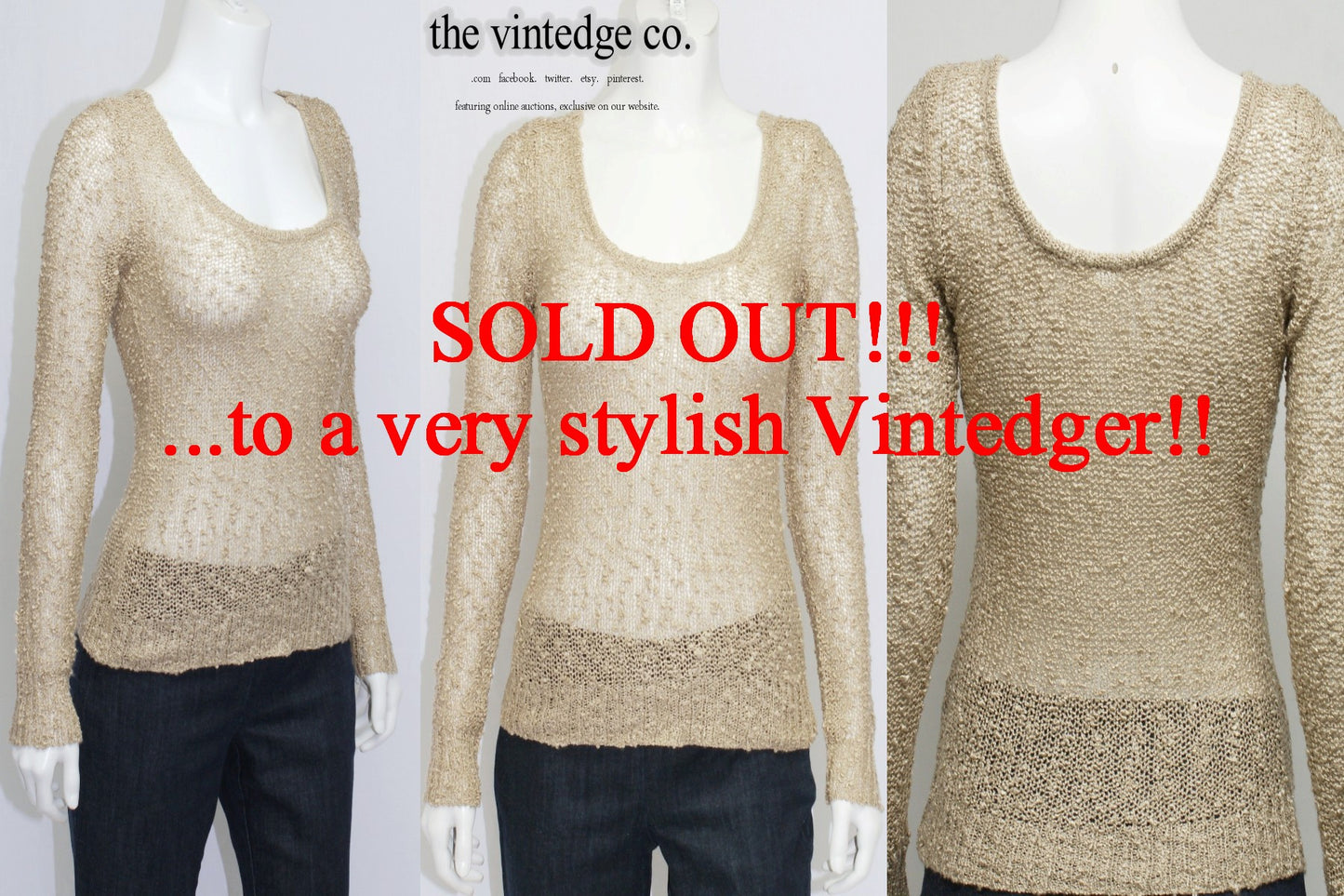 SOLD - Vintage Sweater The Vintedge Co.