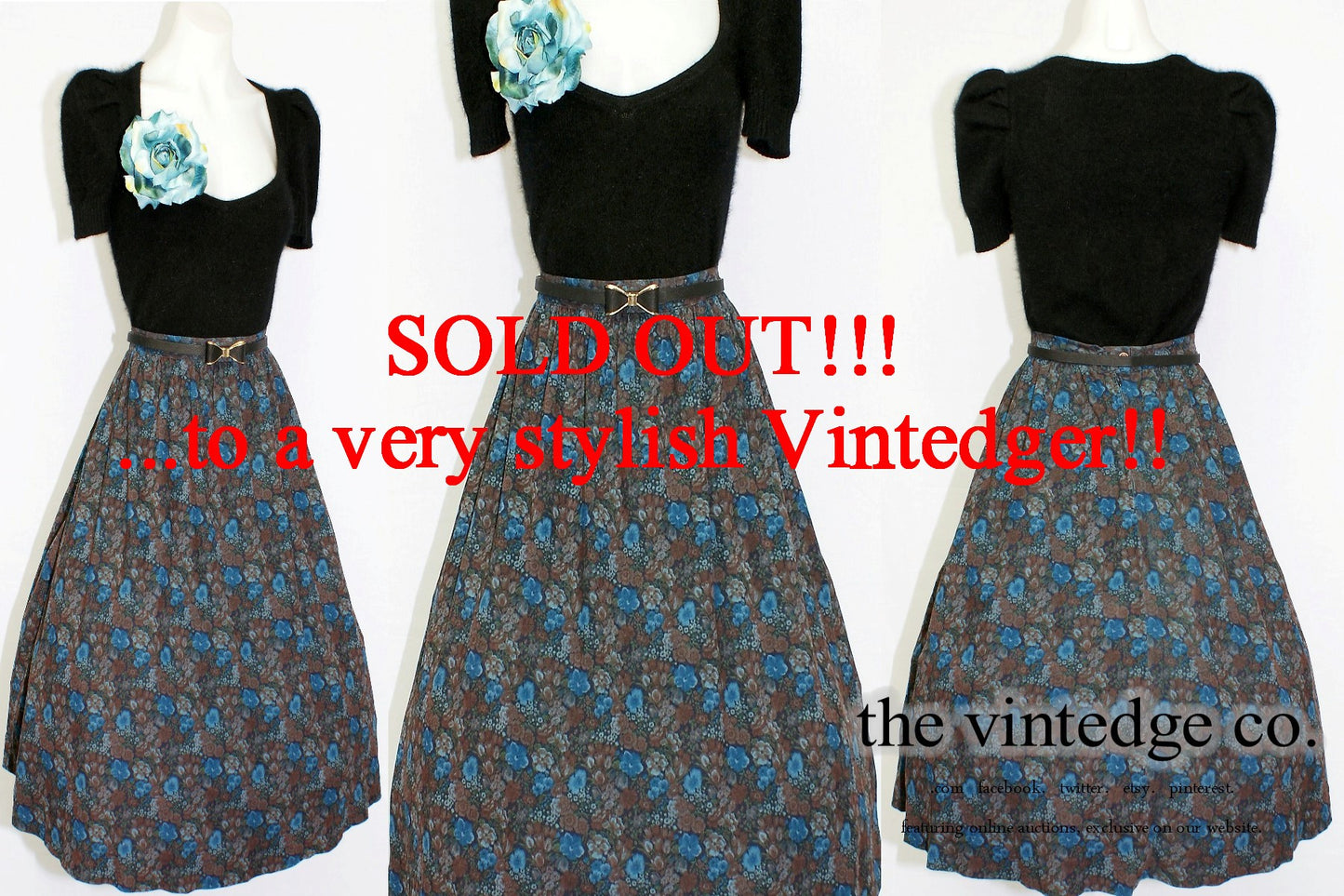 SOLD - Vintage Skirt The Vintedge Co.