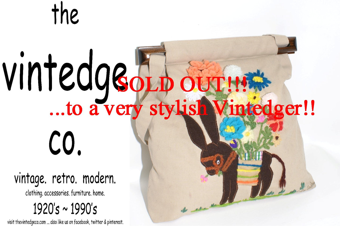 SOLD -  Vintage 60s Purse The Vintedge Co.