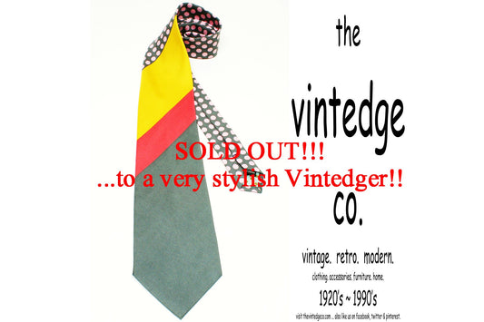 SOLD - Mens Silk Tie The Vintedge Co.