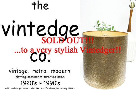 SOLD - MCM Lamp Shade The Vintedge Co.