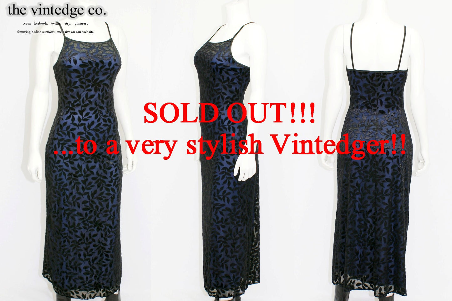 SOLD - Vintage 90s Maxi Dress The Vintedge Co.