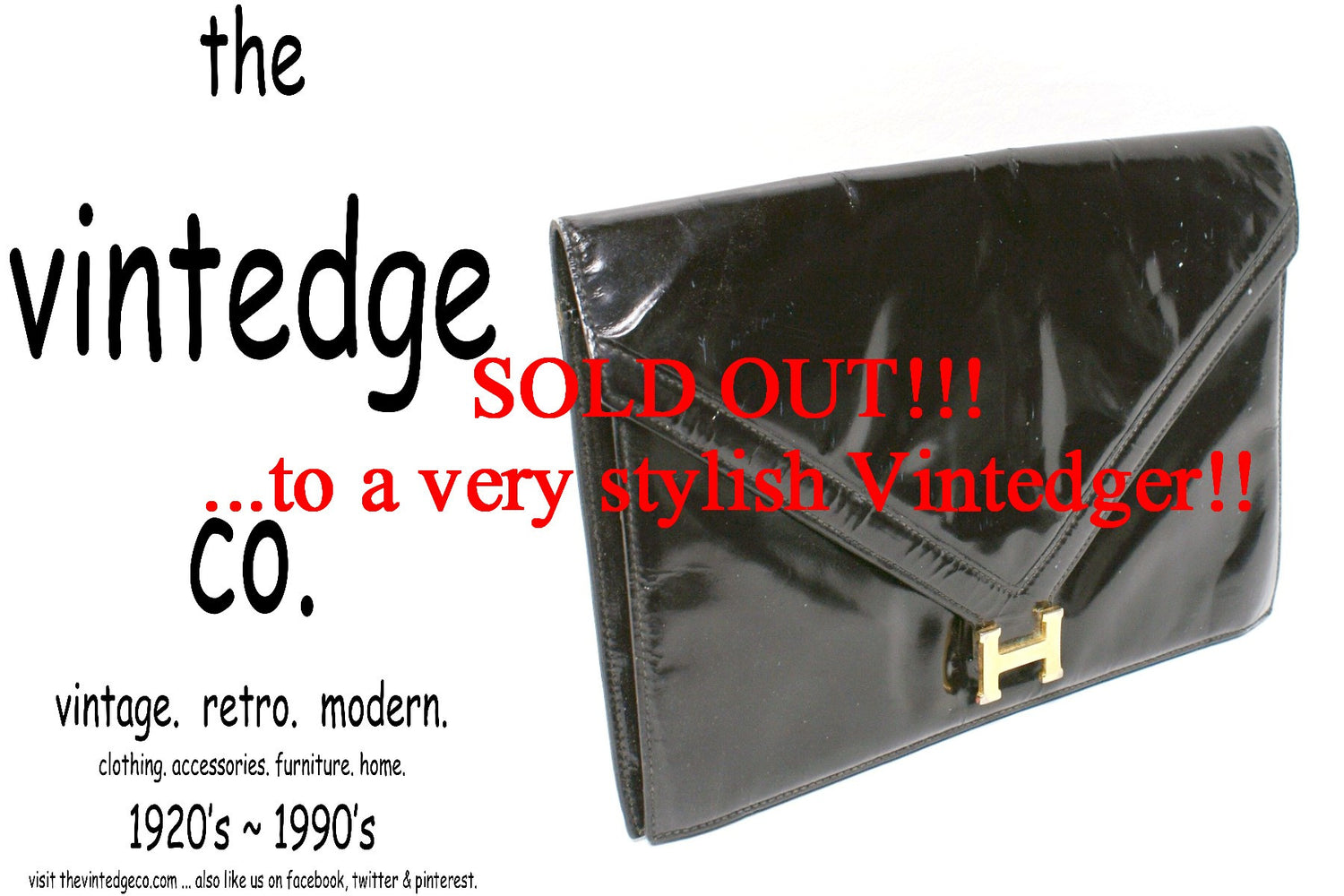 SOLD -  Vintage Hermes Clutch The Vintedge Co.
