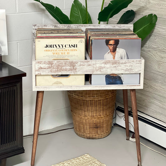 DUAL DISPLAY Record Album Storage Stand | FARMHOUSE-M The Vintedge Co.