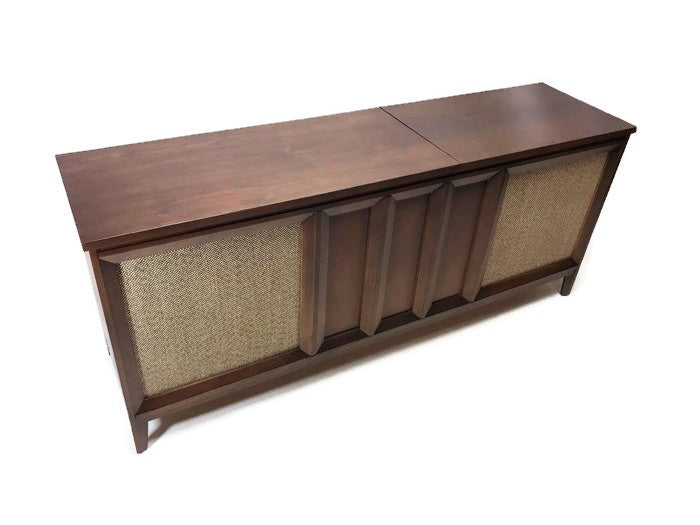 **SOLD OUT** PHILCO Long and Low Vintage Record Player Changer Stereo Console - Bluetooth The Vintedge Co.
