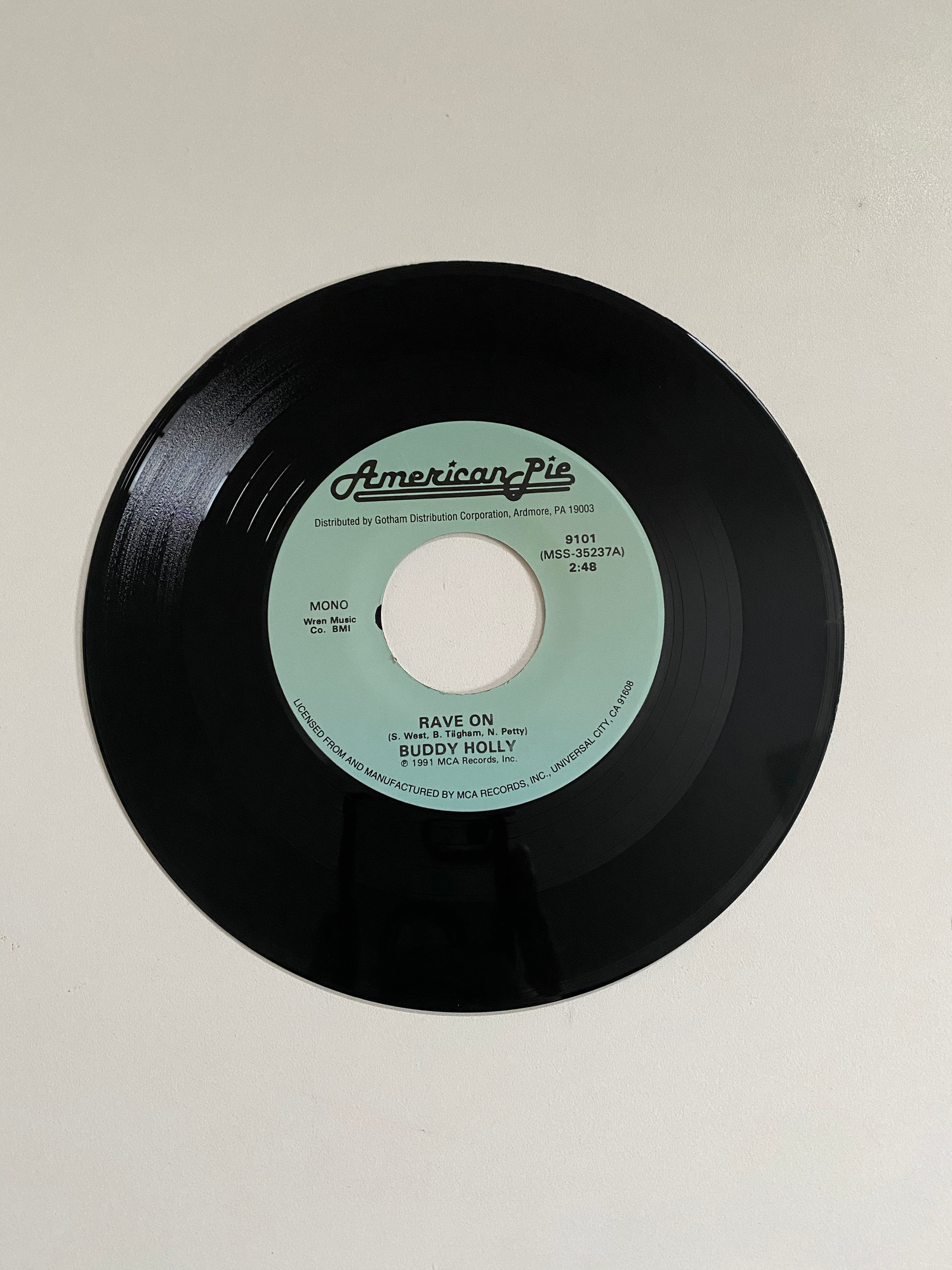 Buddy Holly - Rave On | 45 The Vintedge Co.