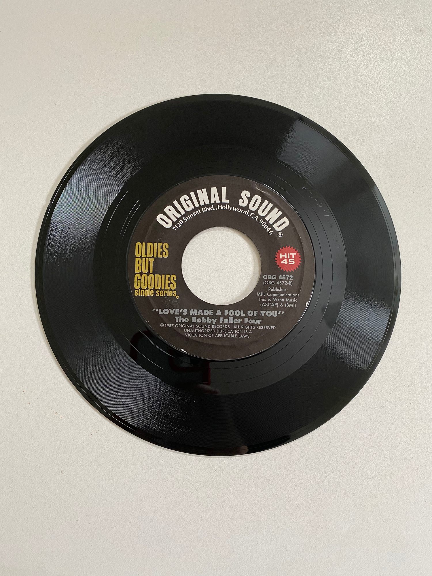 Bobby Fuller Four, The - I Fought The Law | 45 The Vintedge Co.