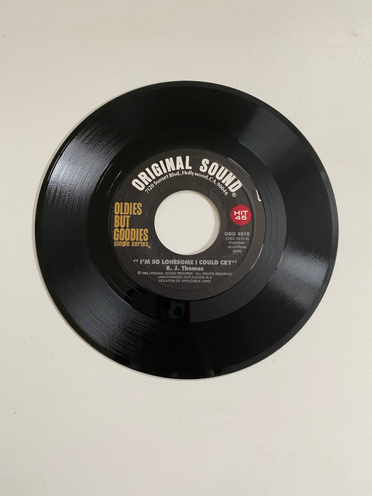 B.J. Thomas - I'm So Lonesome I Could Cry | 45 The Vintedge Co.