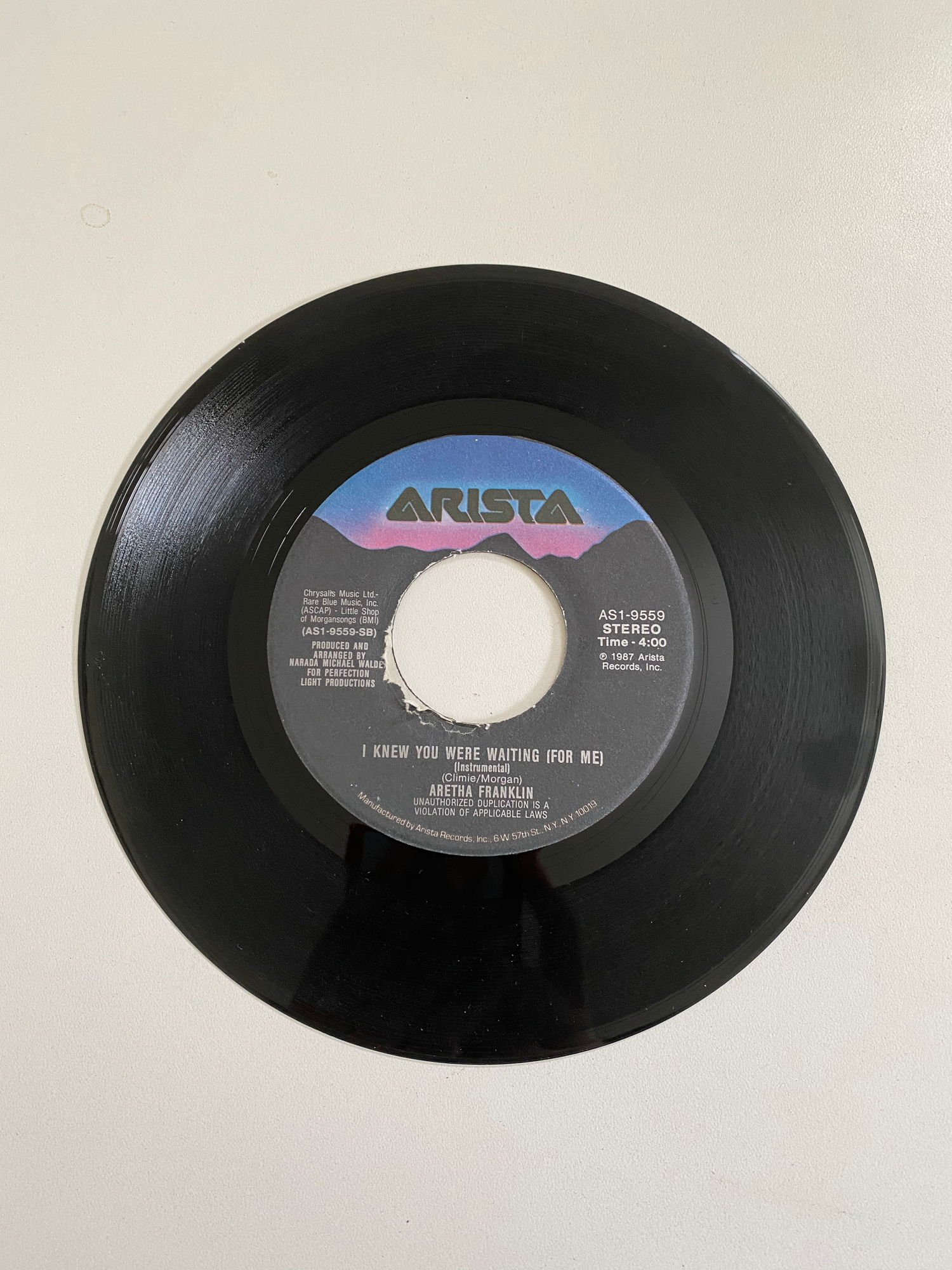 Aretha Franklin and George Michael - I Knew You Were Waiting (For Me) | 45 The Vintedge Co.